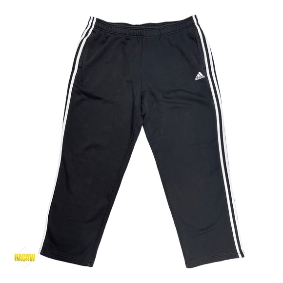 adidas Pants Mens 3strip Adidas Black And White Sweat Pants Poshmark